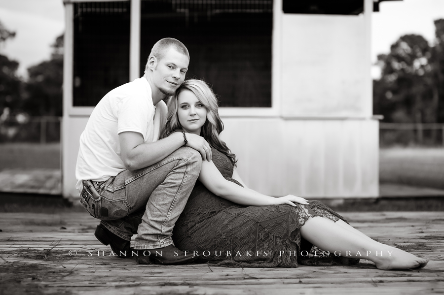 artistic black and white maternity photography session in spring tx