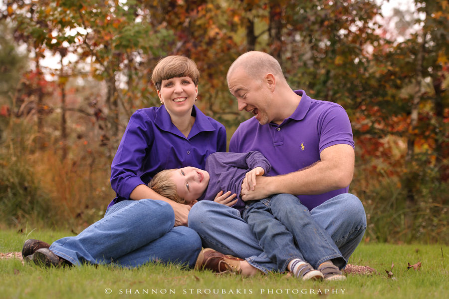 grandparents with grandchild fun family photos in the woodlands 