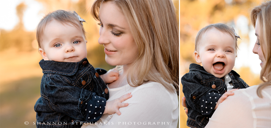 sweet baby from conroe for a family photography session
