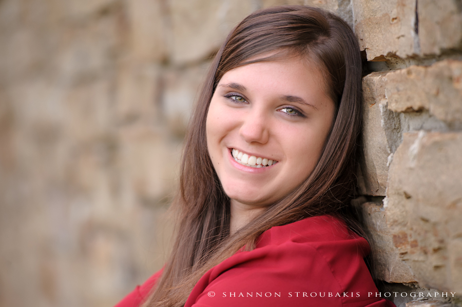 beautiful high school senior portrait session outdoors