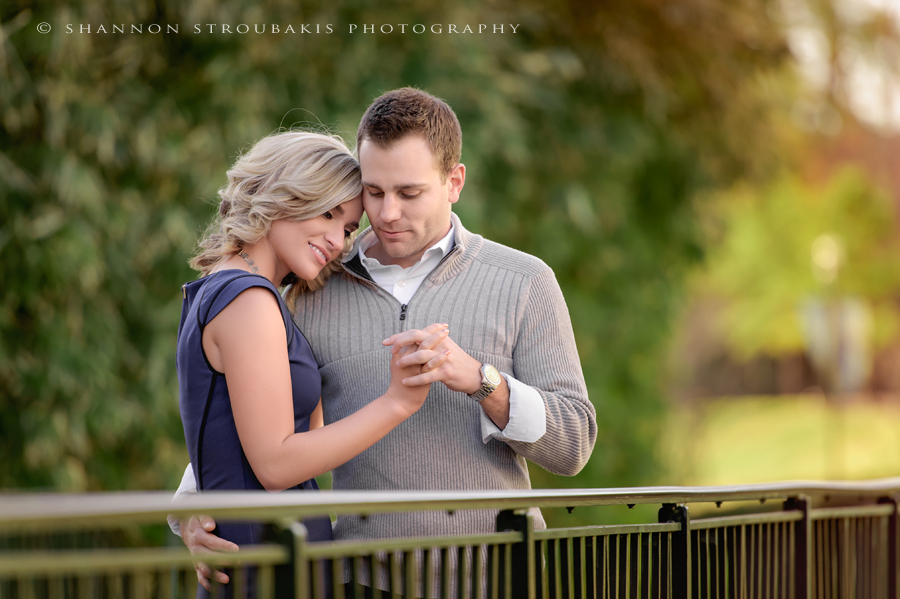 beautiful engagement portrait session at the park in the woodlands