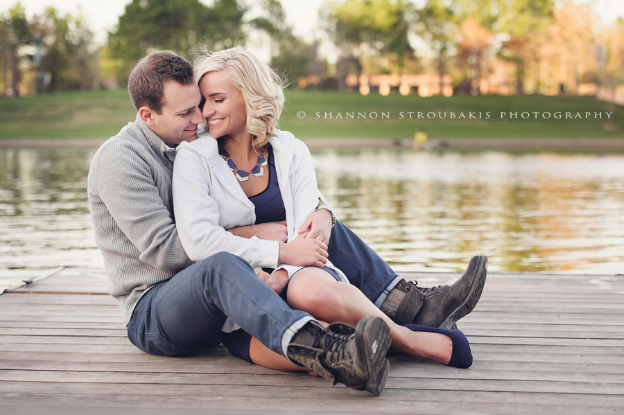 engagement couple from spring tx at the park