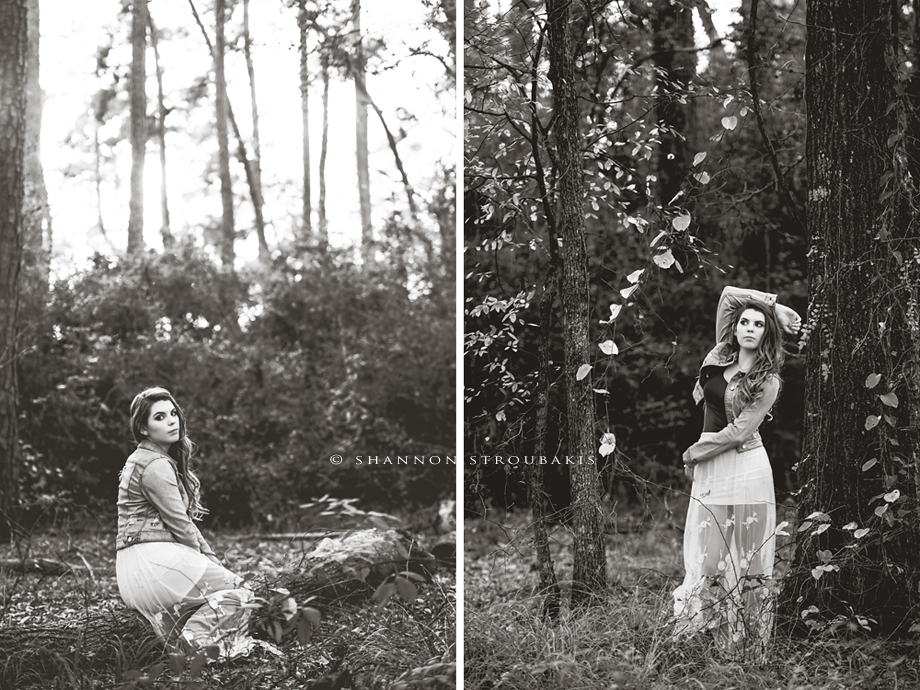 black-and-white-senior-photography-the-woodlands