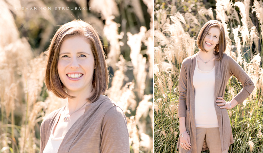 outdoor headshots in the woodlands