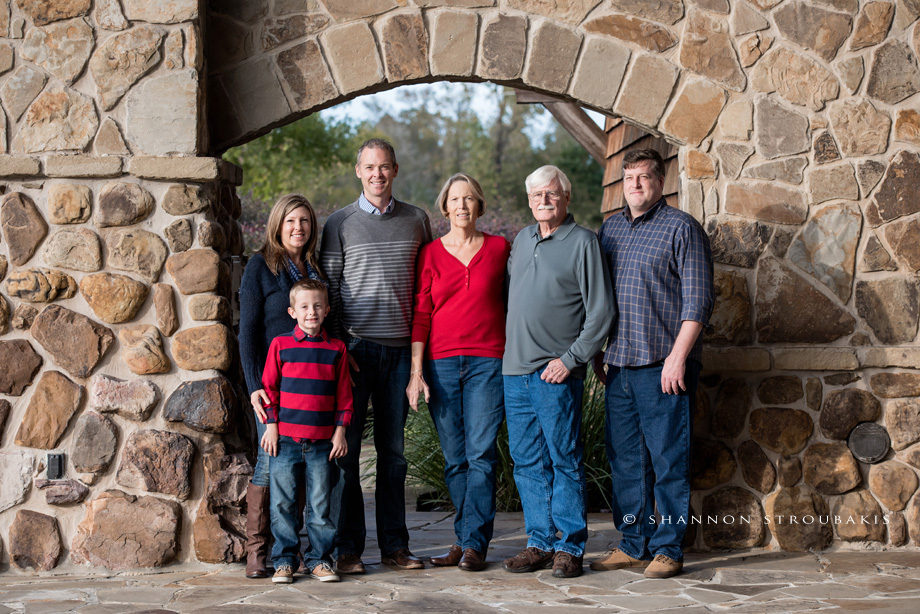 family portraits in the woodlands