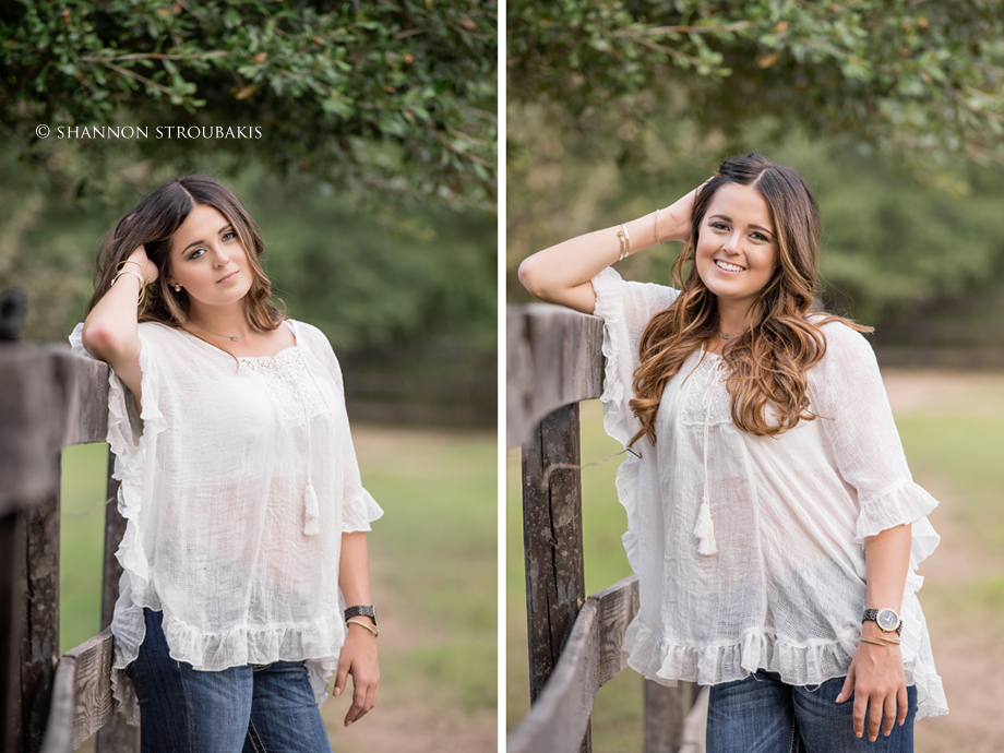 country glam senior session magnolia