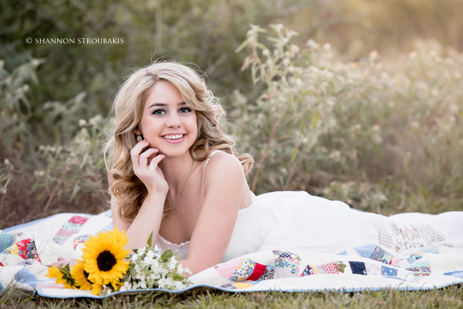 flowers and field the woodlands seniors