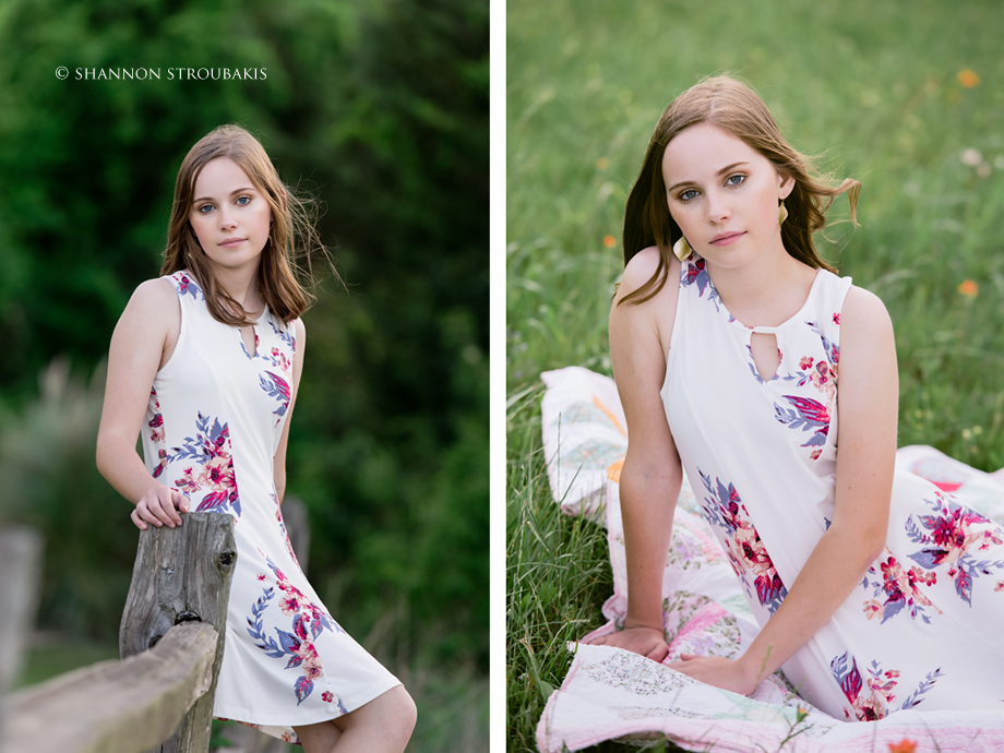 country style natural senior pictures the woodlands