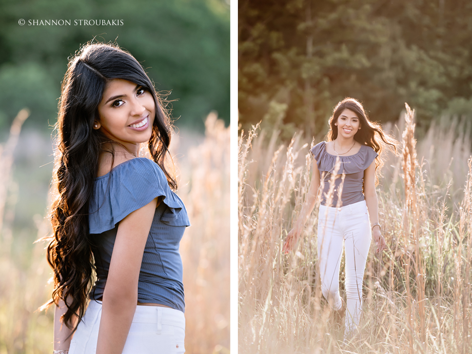 senior pictures field the woodlands