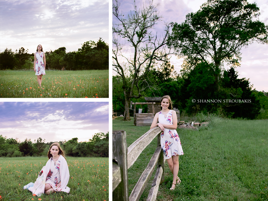 senior pictures with sunset the woodlands